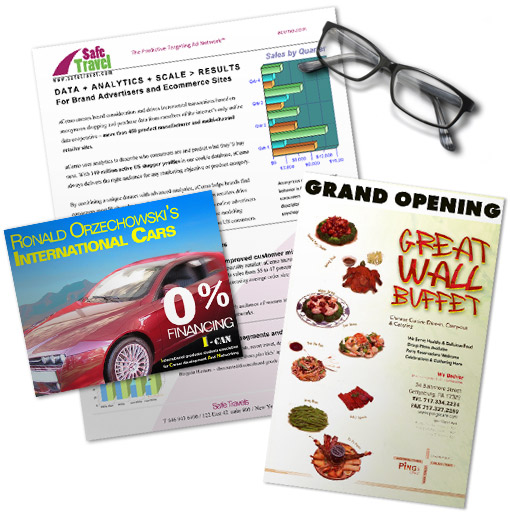Gestaltbare Flyer